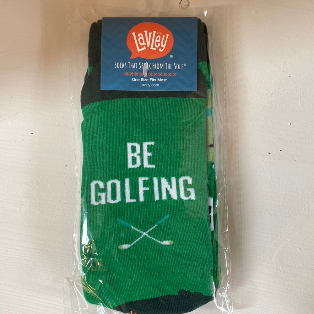 “I’d rather be golfing” dress socks